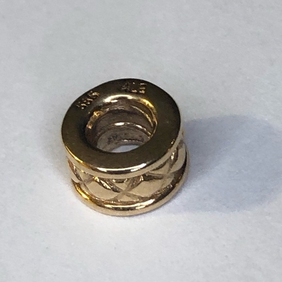 Pandora Solid 14k Criss Cross Charm G585 Ale - Picture 4 of 6